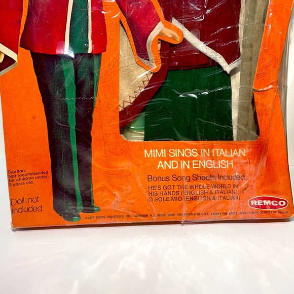 Vintage 1973 Mimi the Singing Doll Two Outfits and records! New Old Stock! NOS - Picture 3 of 13